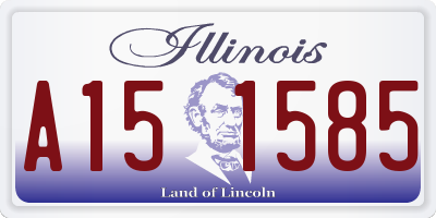 IL license plate A151585