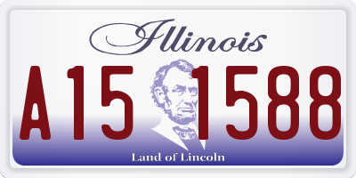 IL license plate A151588