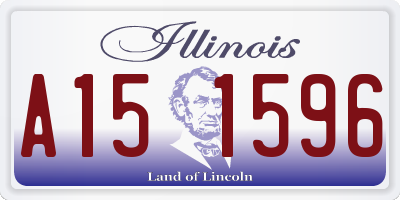 IL license plate A151596