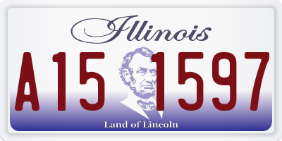 IL license plate A151597