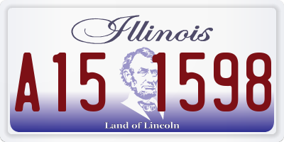 IL license plate A151598