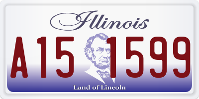 IL license plate A151599