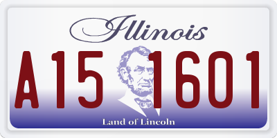 IL license plate A151601