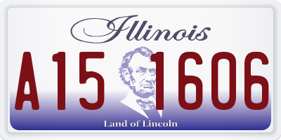 IL license plate A151606