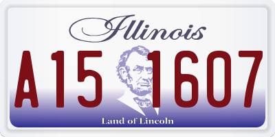IL license plate A151607