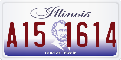 IL license plate A151614