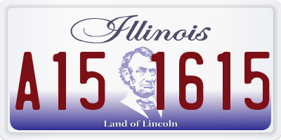 IL license plate A151615