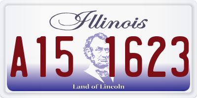 IL license plate A151623