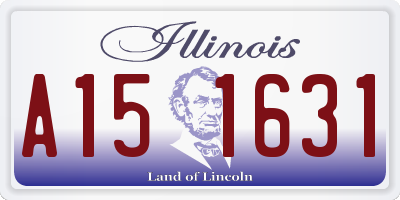IL license plate A151631