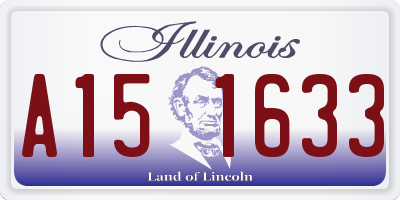 IL license plate A151633