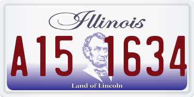 IL license plate A151634
