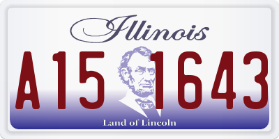 IL license plate A151643