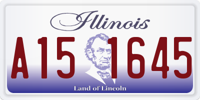 IL license plate A151645