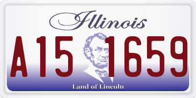 IL license plate A151659