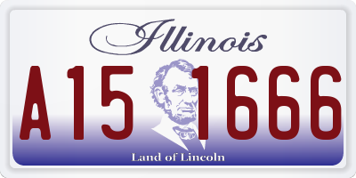 IL license plate A151666