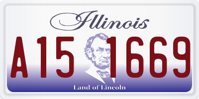 IL license plate A151669