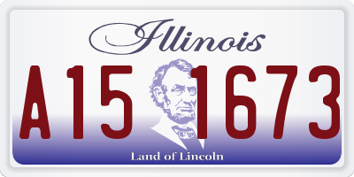 IL license plate A151673