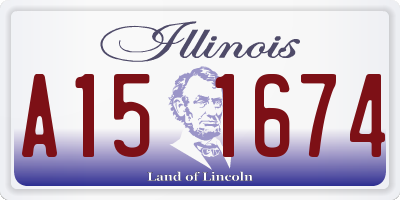 IL license plate A151674