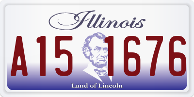 IL license plate A151676