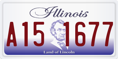 IL license plate A151677