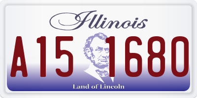 IL license plate A151680