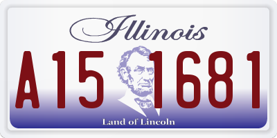 IL license plate A151681