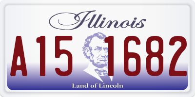 IL license plate A151682