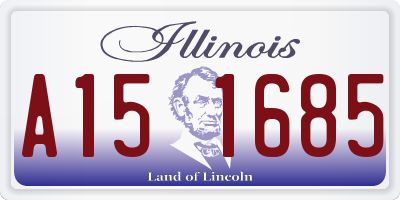 IL license plate A151685