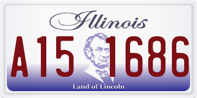 IL license plate A151686