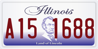 IL license plate A151688