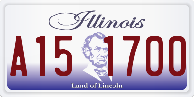 IL license plate A151700