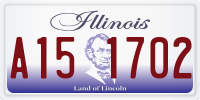 IL license plate A151702