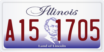 IL license plate A151705