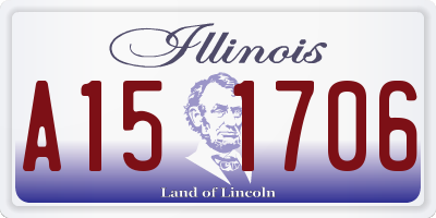 IL license plate A151706