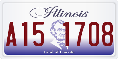 IL license plate A151708