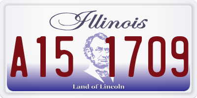IL license plate A151709