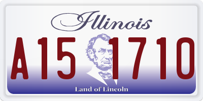 IL license plate A151710