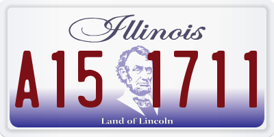 IL license plate A151711