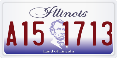 IL license plate A151713