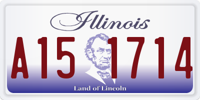 IL license plate A151714