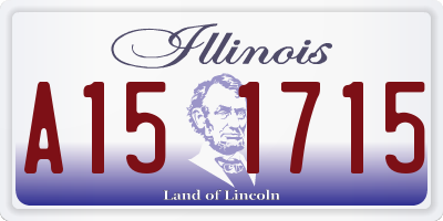 IL license plate A151715