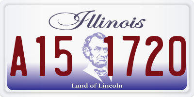 IL license plate A151720