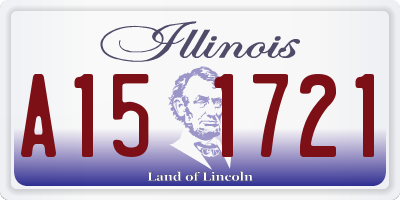 IL license plate A151721