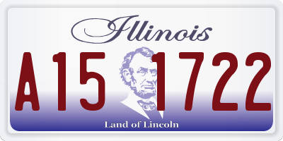 IL license plate A151722