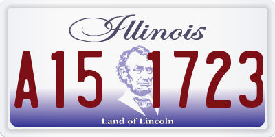 IL license plate A151723