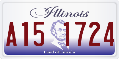 IL license plate A151724