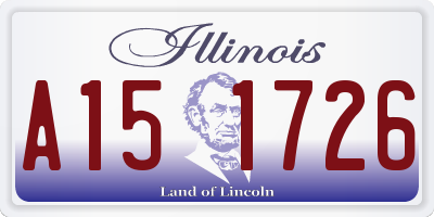 IL license plate A151726
