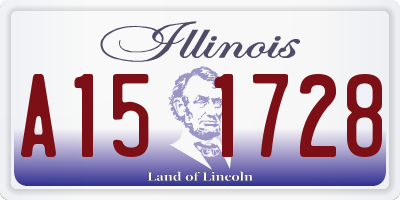 IL license plate A151728
