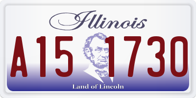IL license plate A151730