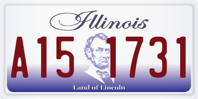 IL license plate A151731